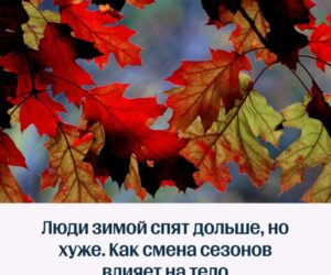 Почему зимой мы чувствуем себя иначе